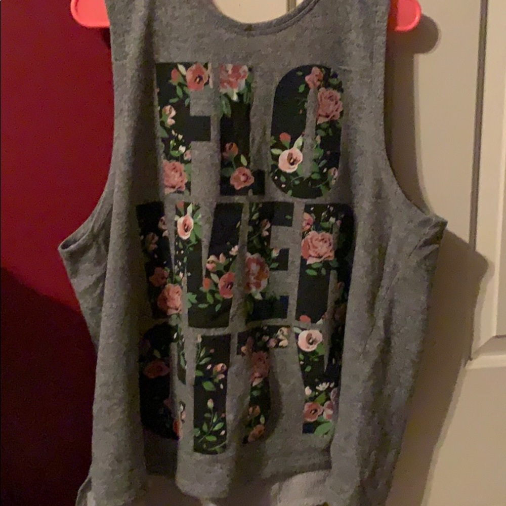 Gray muscle tank